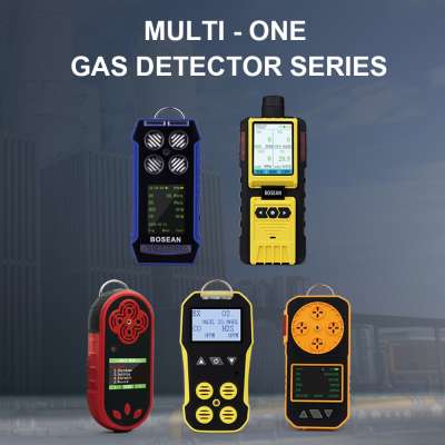 Bosean pumping 4 in 1 gas detector  CH4 CO LEL O2 multi gas detector portable 4in1 multi gas detector