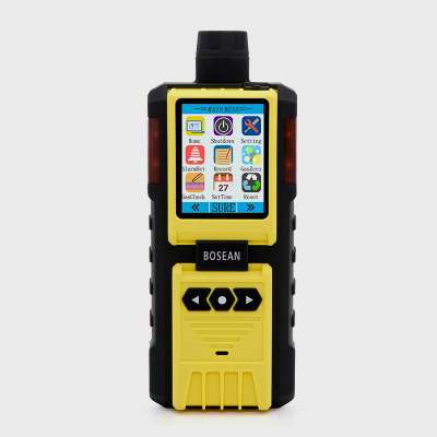 portable toxic gas(SO2,H2,H2S,CO) gas detector with pump combustible gas detector