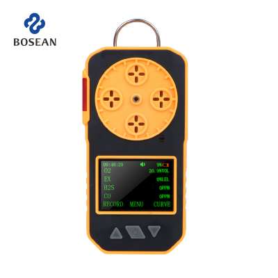 Bosean h2s co o2 03 personal security alarm combustible multi ozone gas detector